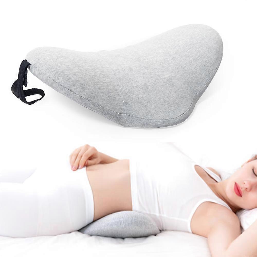 Lumbar Support Pillow With Memory Foam Durable Comfortable Soft Suitable For Pregnant Women Back(light grey)