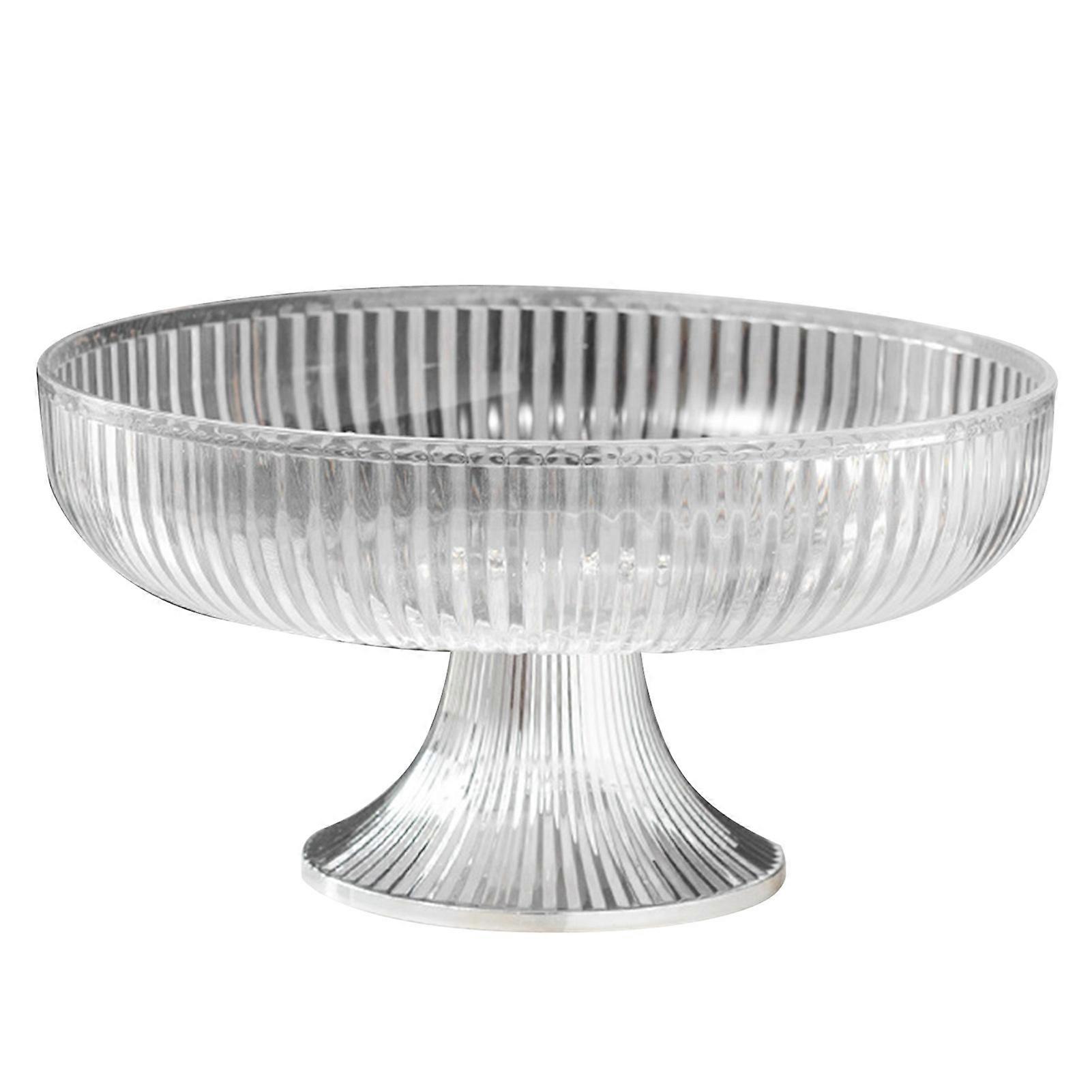 Fruit Plate Multifunctional Plastic Stylish Space Saving Decorative Snack Bowl for Candy Nuts