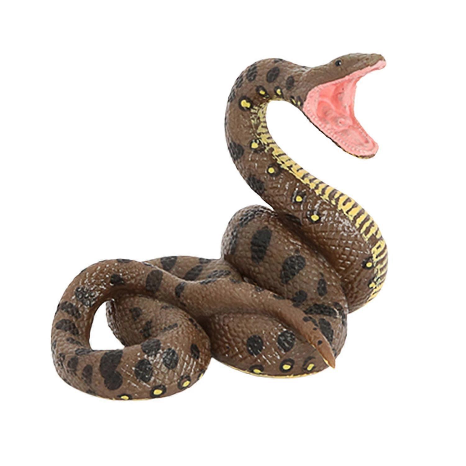 Python Model Realistic Miniature Figurine PVC Solid Model Spoof Trick Toy Lifelike Giant Snake