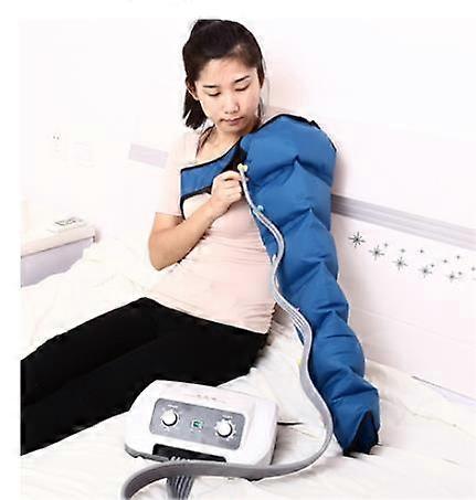 العلاج بالضغط على الهواء الساق مدلك القدم الاهتزاز العلاج بالأشعة تحت الحمراء ذراع الخصر هوائي آلة ضغط موجة الهواء 220 فولت