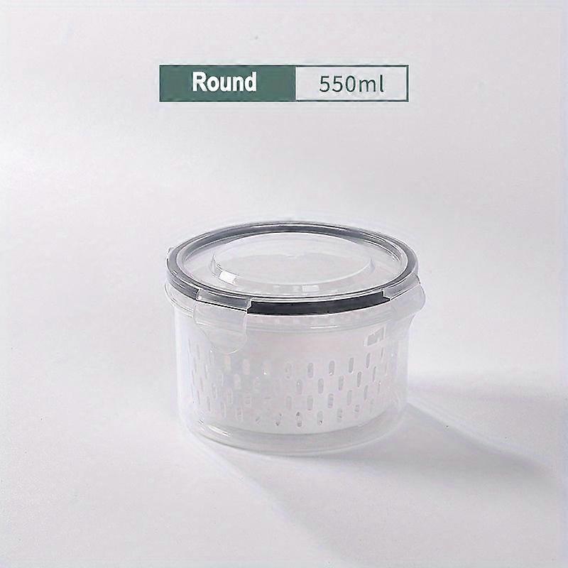 Contemporary Leakproof Freshness Box with Draining Basket  Secure Lock & Seal for Flavor Preservation