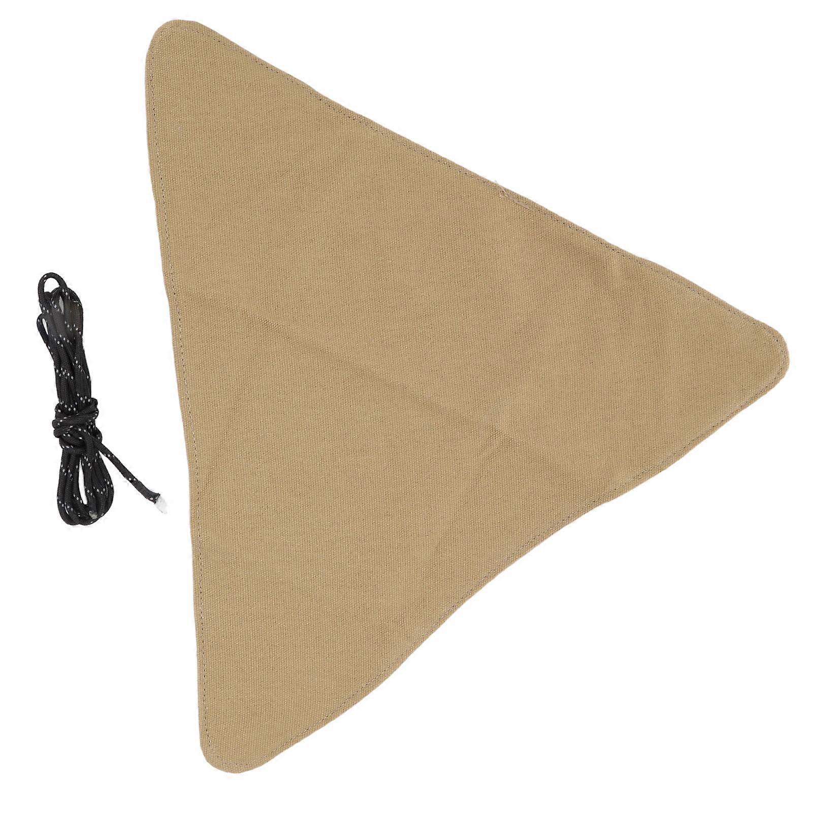 Khaki Canvas Foldable Portable Camping Tripod Stool Anti-Scratch Handcraft Fishing Stool