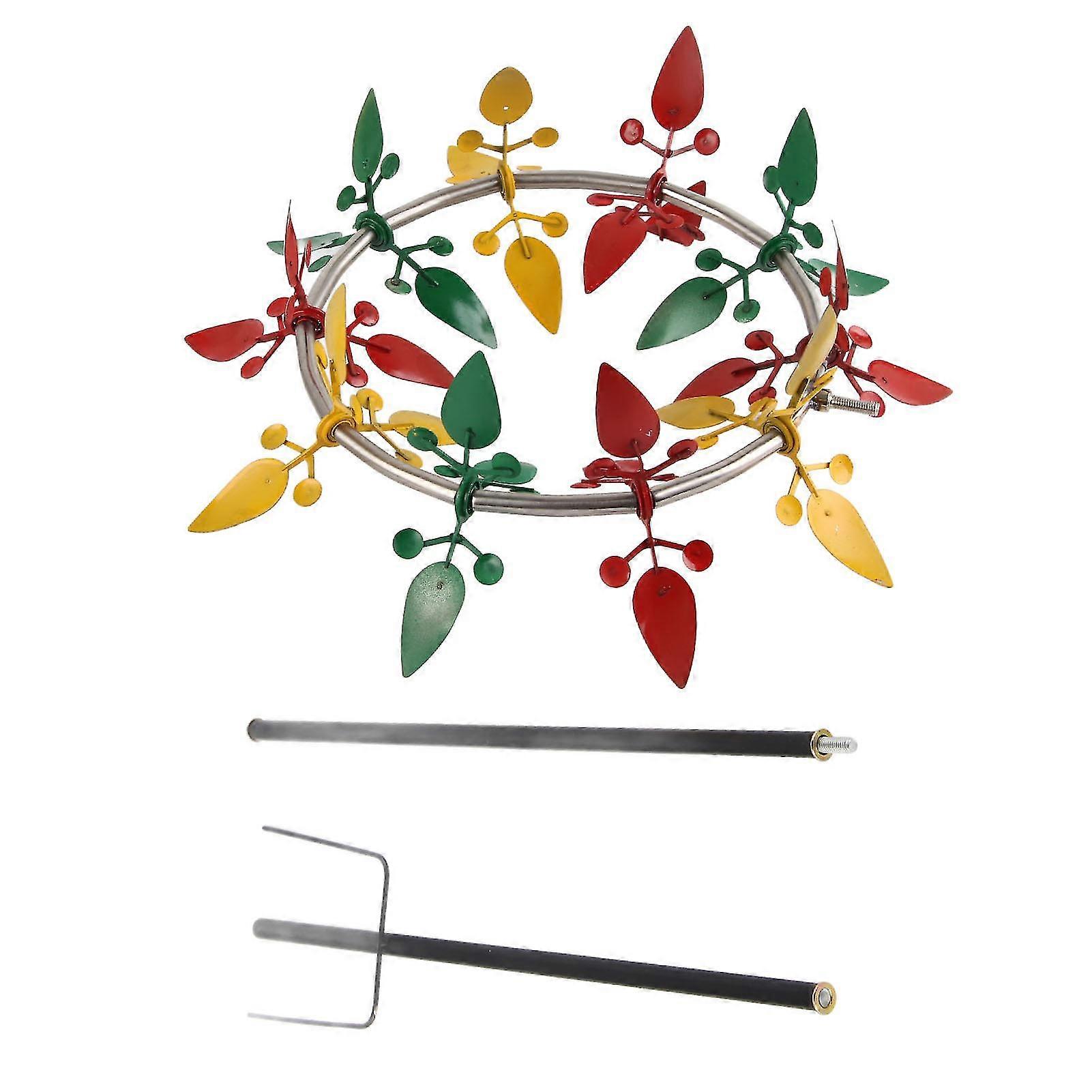 Colorful Stainless Steel Wind Spinner for Lawn Garden Porch Decoration