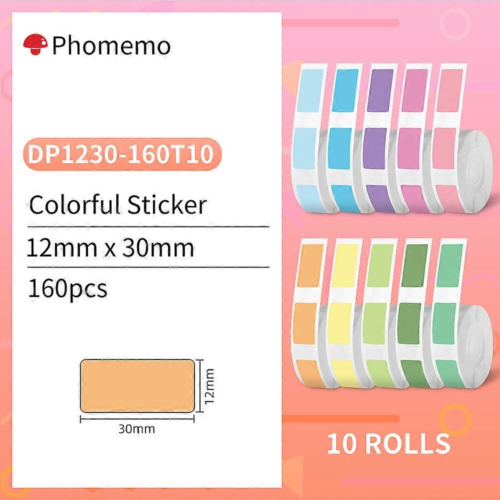 D30 Thermal Label Self-Adhesive Label Paper Transparent Circle for D30/D30Pro Label Printer Suitable for Home Office