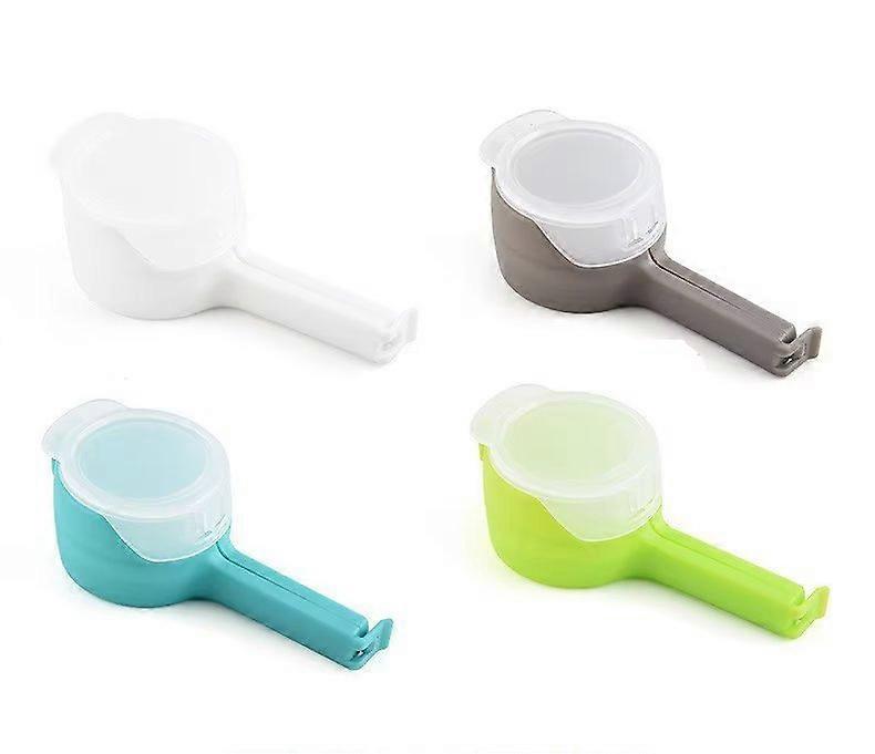 البلاستيك الغذاء كليب حقيبة ختم كليب مع كاب صب صنبور قابلة لإعادة الاستخدام حقيبة ختم المسامير للأغذية والوجبات الخفيفة الحفاظ على الطازجة