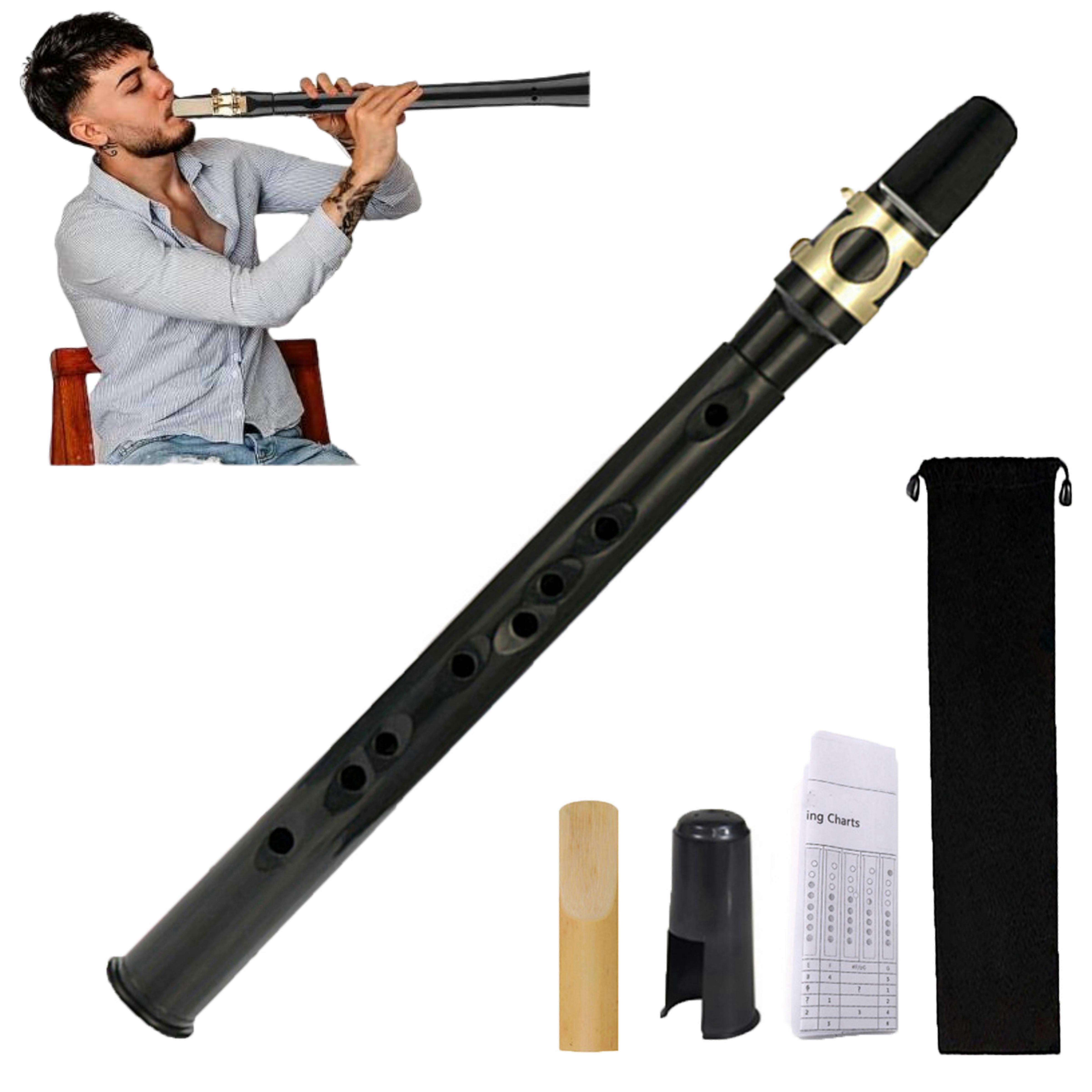 Mini Pocket Bb saksofonisaksofoni alttosuukappaleilla Reed Bag -soitin