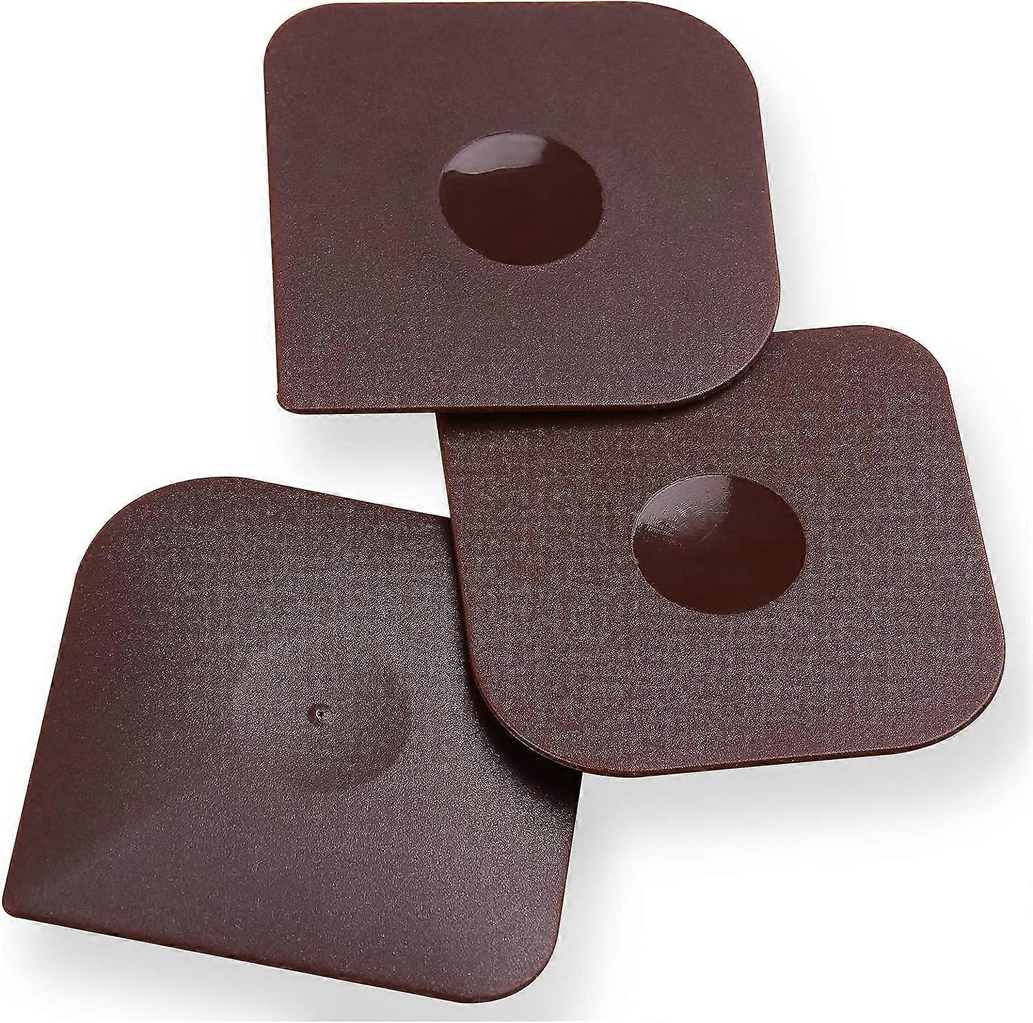 Pan scraper scraper scraper tool set, 3-pack, iron pan scraper scraper scrubber for cleaning grease, kitchen scraper (brown)