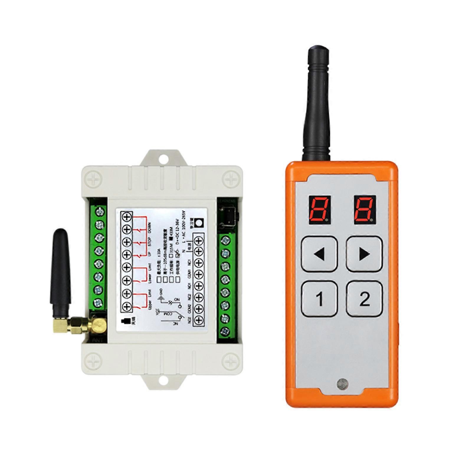 RF Remote Control 12V-48V 4CH Remote 315/433Mhz Relay Receiver and Transmitter