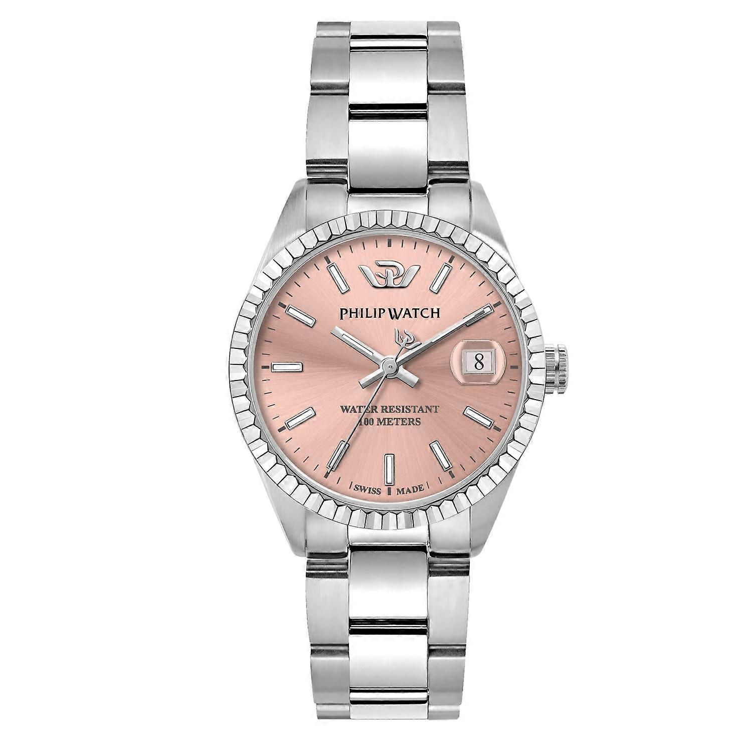 Philip Watch Swiss Made Caribe Pink 35mm Women's Watch