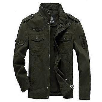 High-quality men's military jacket 2023 new multi-pocket collar