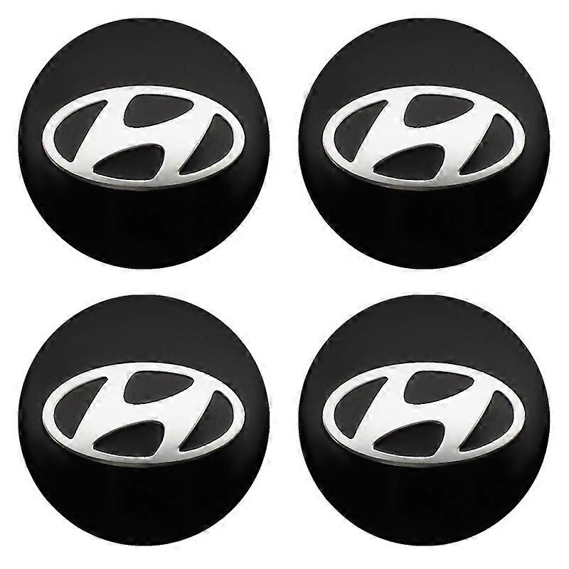 4pcs Car Wheel Center Hubcaps Emblem Stickers For Hyundai I10 I20 I30 I40 Azera Accent Creta Elantra Fe Getz Tucson Accessories