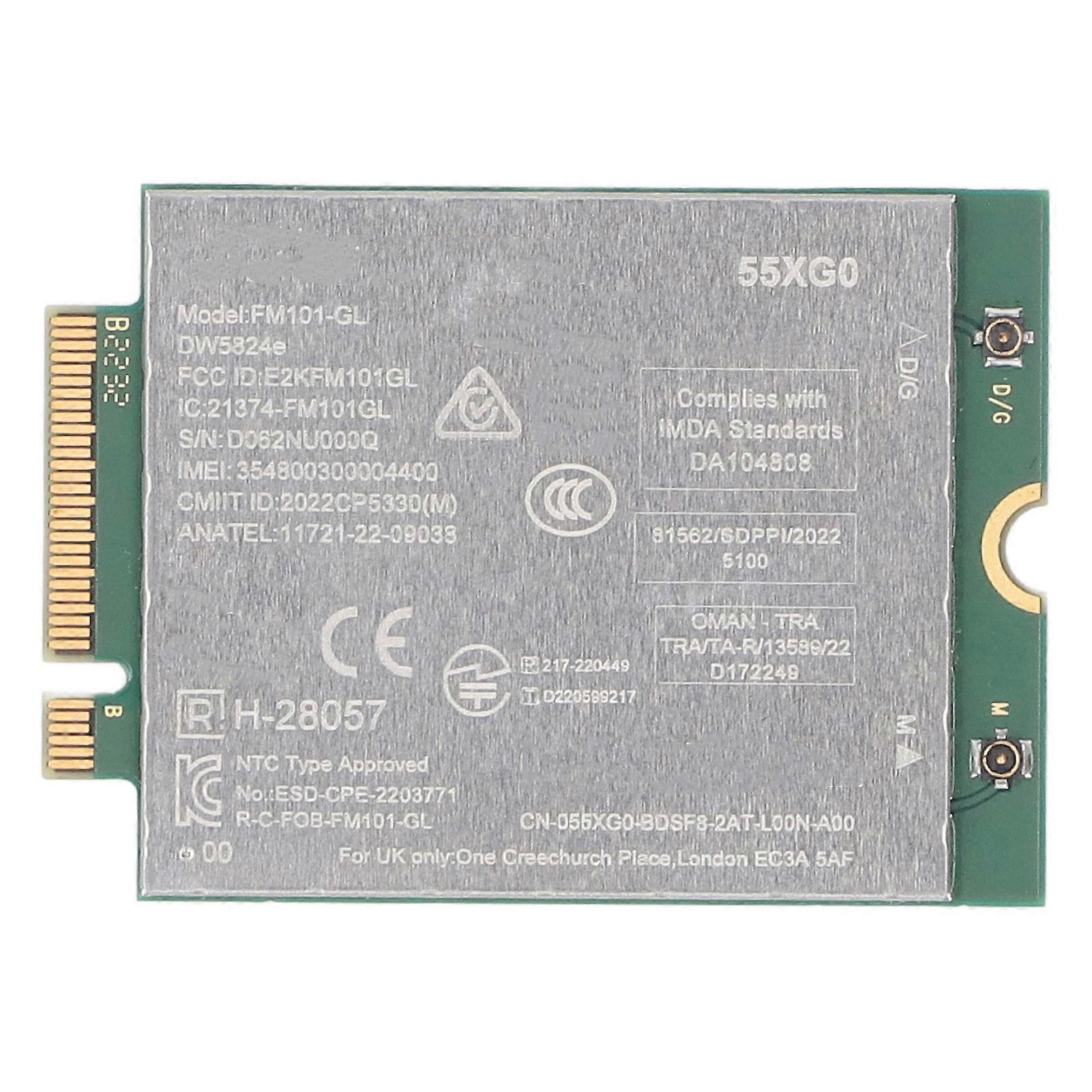 4G LTE Module DW5824e FM101 GL Cat6 300Mbps M.2 4G Module Network Card for NGFF Interface Laptop