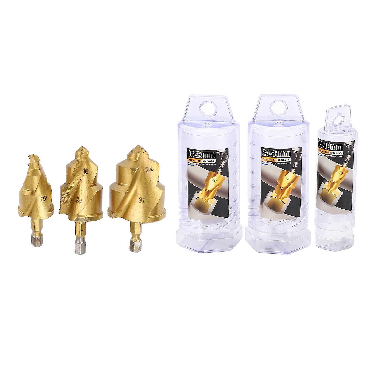Water Pipe Lifting Drill Bits Heavy Duty Reaming PPR Pipe Repair Tool with Limited Rotating Groove 6.35mm Hex Shank