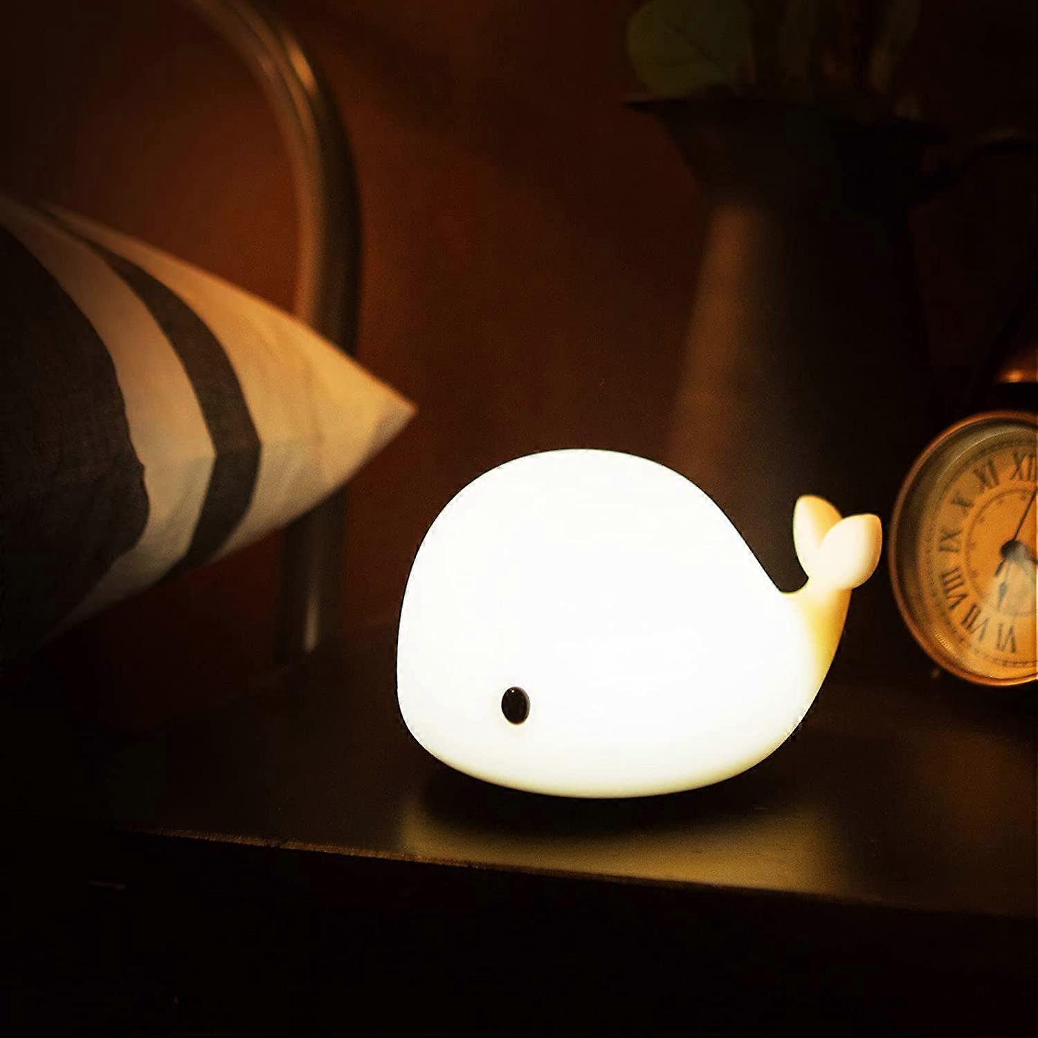 Cute Whale Night Light for Kids,Kawaii Baby Night Light with LED