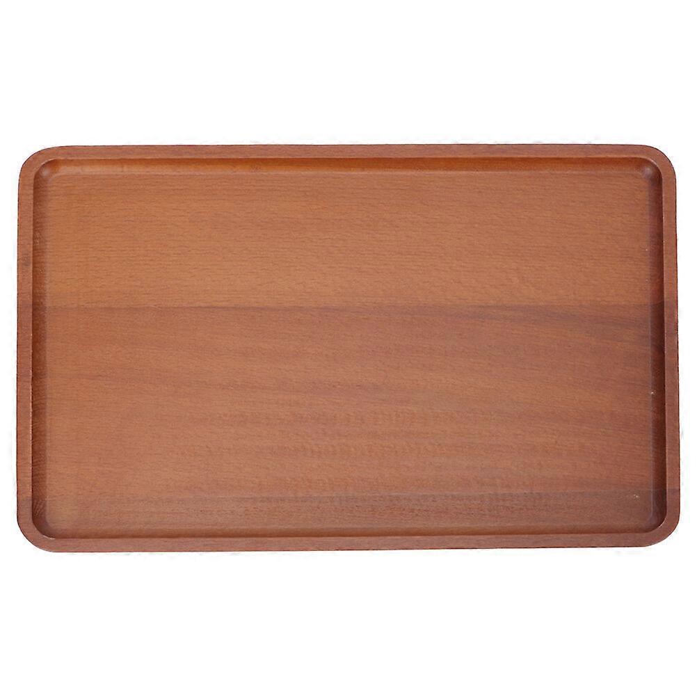 Holz Food Board Snack Serviertablett Rechteckiges Lebensmitteltablett Obst Tablett Snack Serviertablett Restaurant Tablett