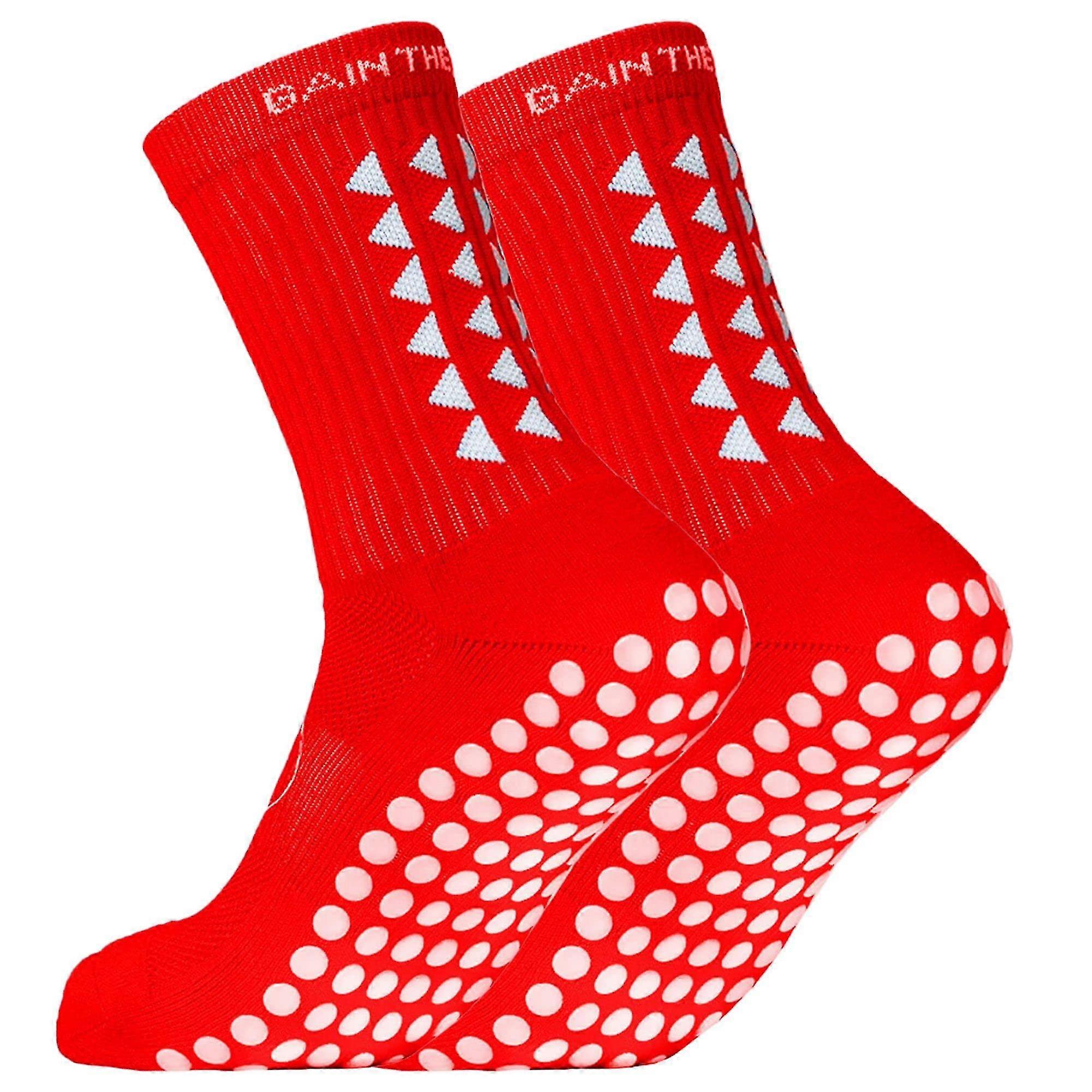 A Pair Anti Slip Soccer Socks For Athletic Running Socks Non Slip Breathable
