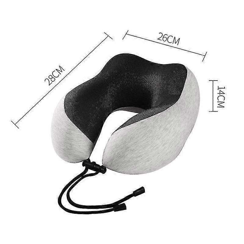 Almohada de viaje en forma de U Travel Healthcare Memory Foam Neck Airplane Pillow Neck Cushion Pink