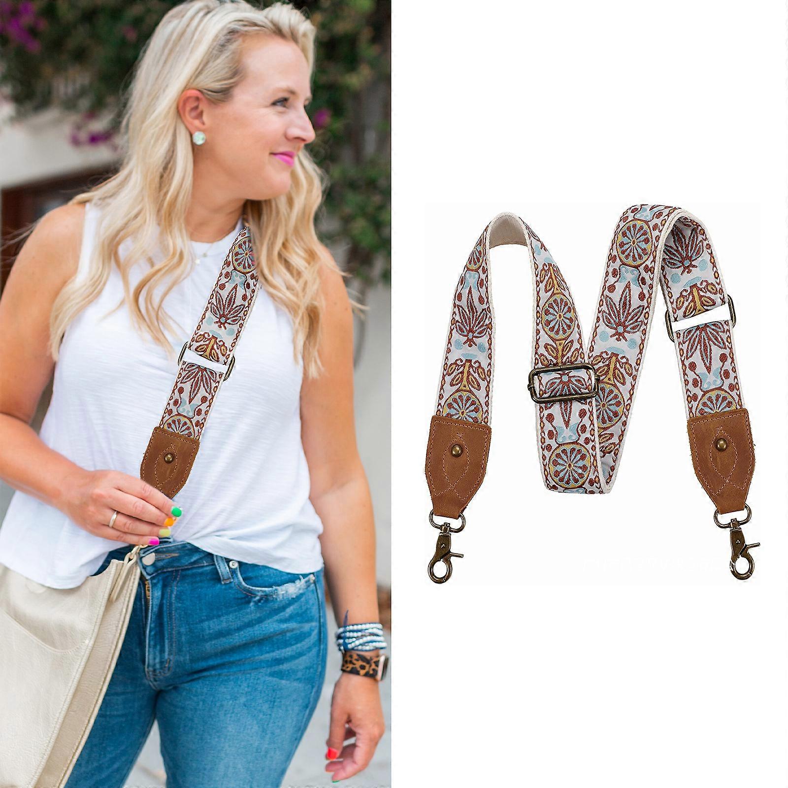 Upgrade Purse Strap, Shoulder Strap Adjustable Replacement,Multi-Pattern Crossbody Canvas Bag Handbag Belts
