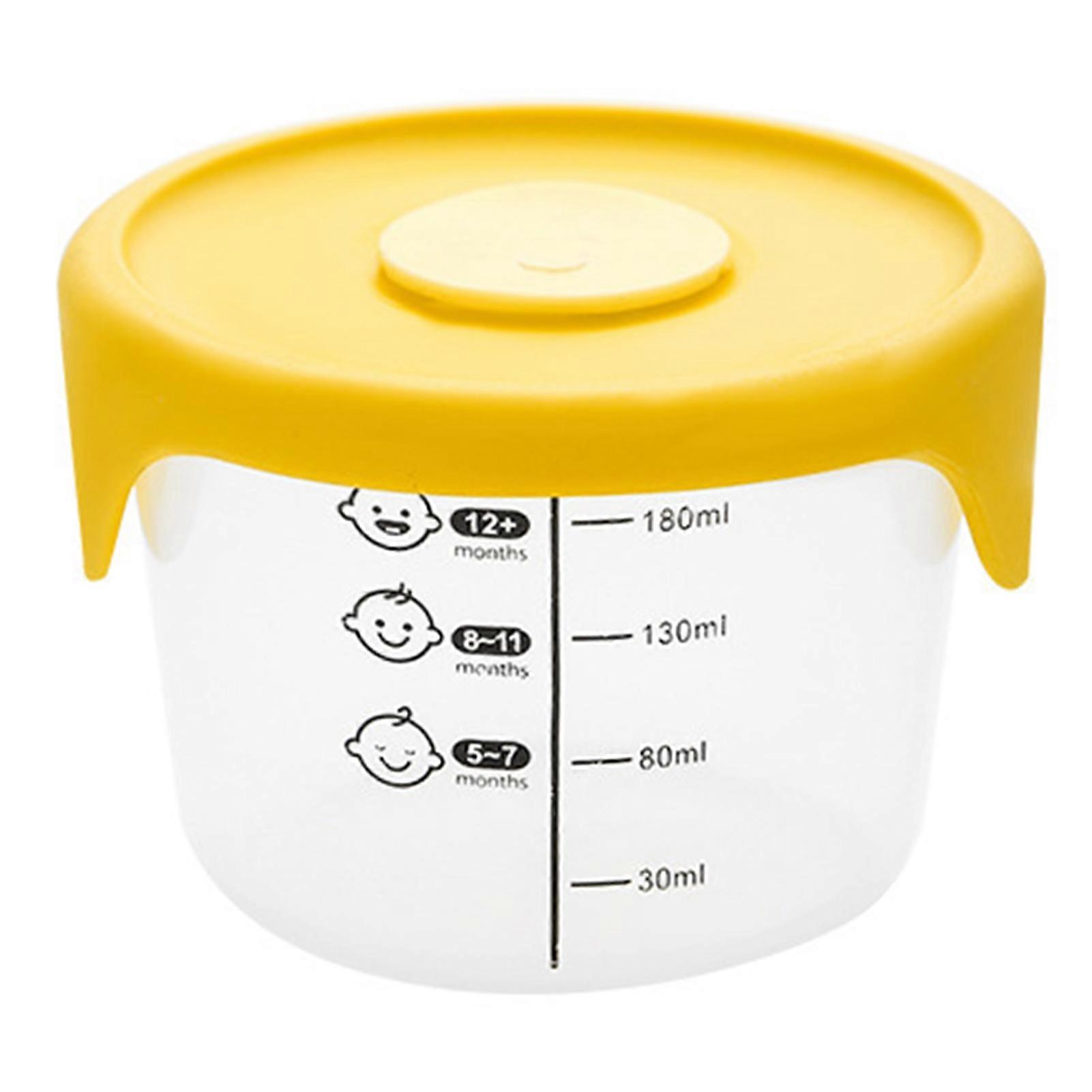 Babies Food Storage Box with Airtight Lid Steam Hole Large Capacity Precise Scale Multi-functional Refrigerator Snacks Fruits Sealing Container JiKaiX