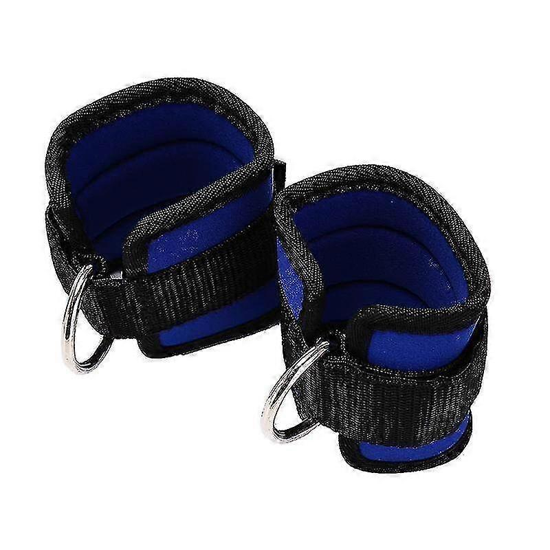 2pcs D-ring Ankle Anchor Strap Belt Multi Gym Cable Attachment Thigh Lifting