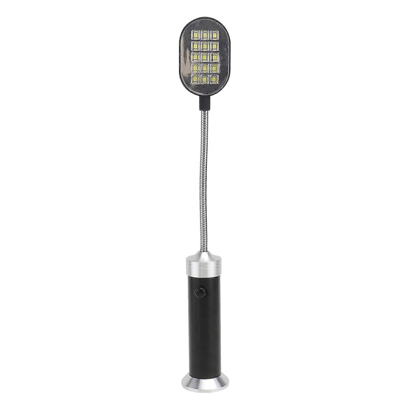 1PC 15LED Barbecue Lamp Bendable Strong Light Torch with Magnet No Battery