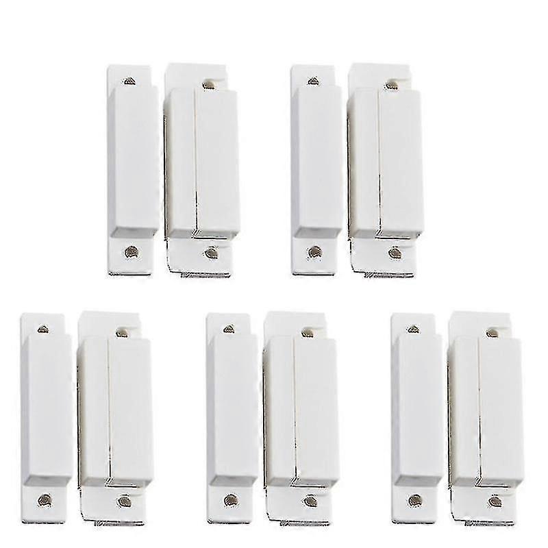 Surface Mount Wired Nc Door Contact Sensor Alarm For Door Window Cabinets 10pcs