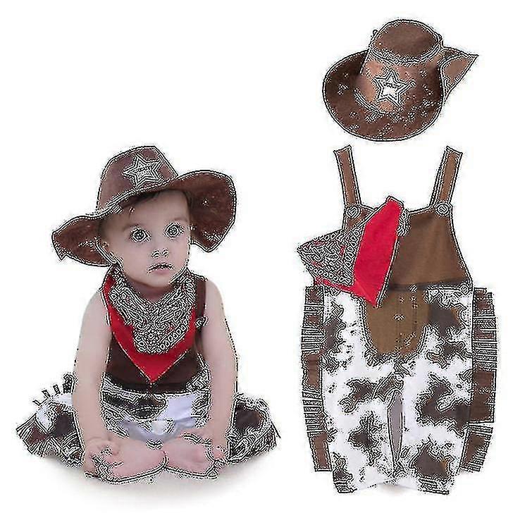 3pcs Cowboy Costume Sets For Baby Toddler