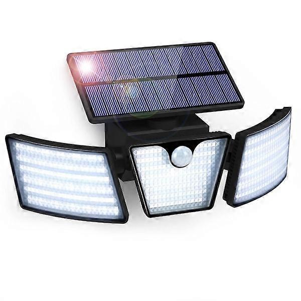 Solar Lamp Motion Sensor 265 LED Waterproof Rotating Wall Lamp