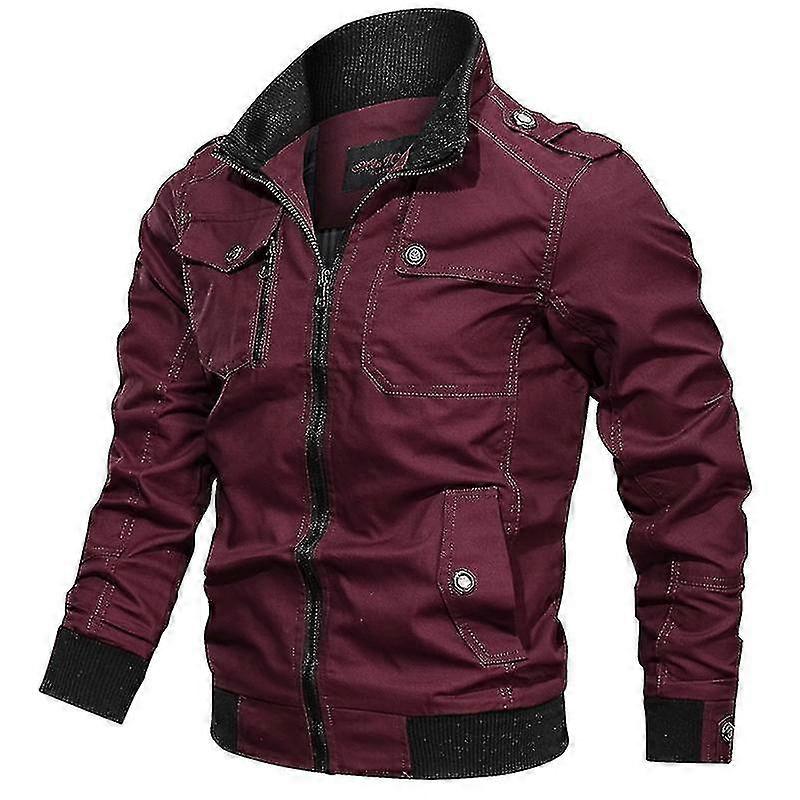 Männer Cargo Military Combat Coat Bomber Work Jacket Army Outerwear