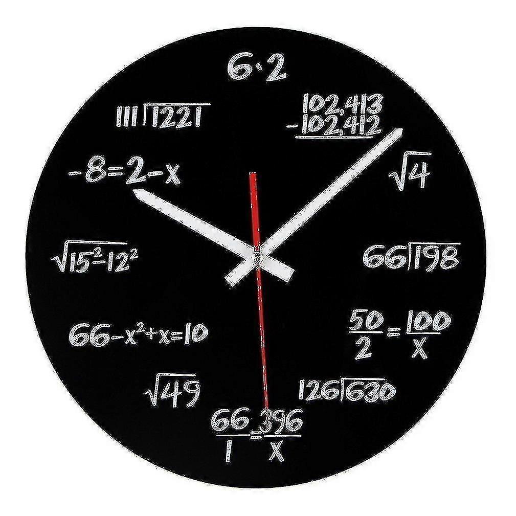 Acrylic Clock Math Formula Wall Clock