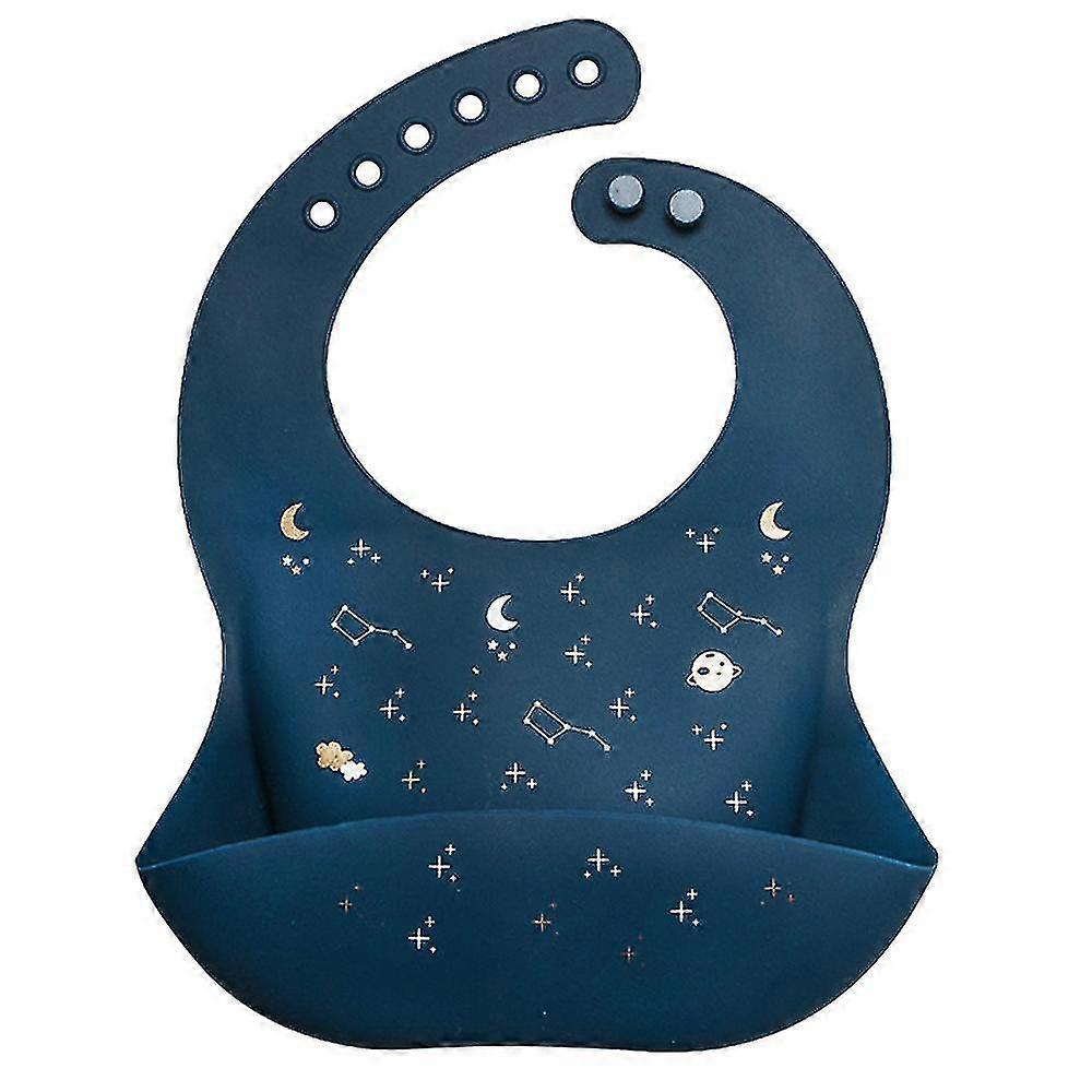 Waterproof Silicone Baby Bib, Easy Clean Quick Drying Soft And Comfortable Feeding Bucket Bib