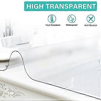 Tischdecke aus weichem Glas, Kunststoff und PVC, wasserdicht, verbrühungshemmend, ölabweisend, nicht abwaschbar, transparent, Tischsets