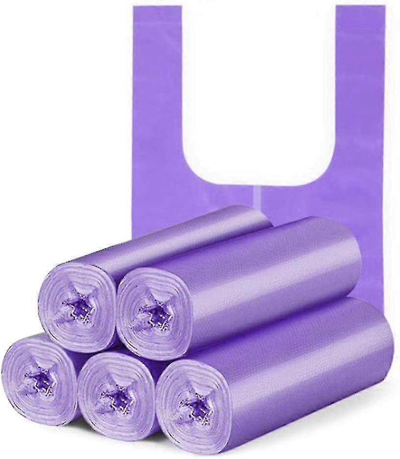 5 Rolls 100pcs Garbage Bag Closure Garbage Bag Odorless Universal Environmental Garbage Bag