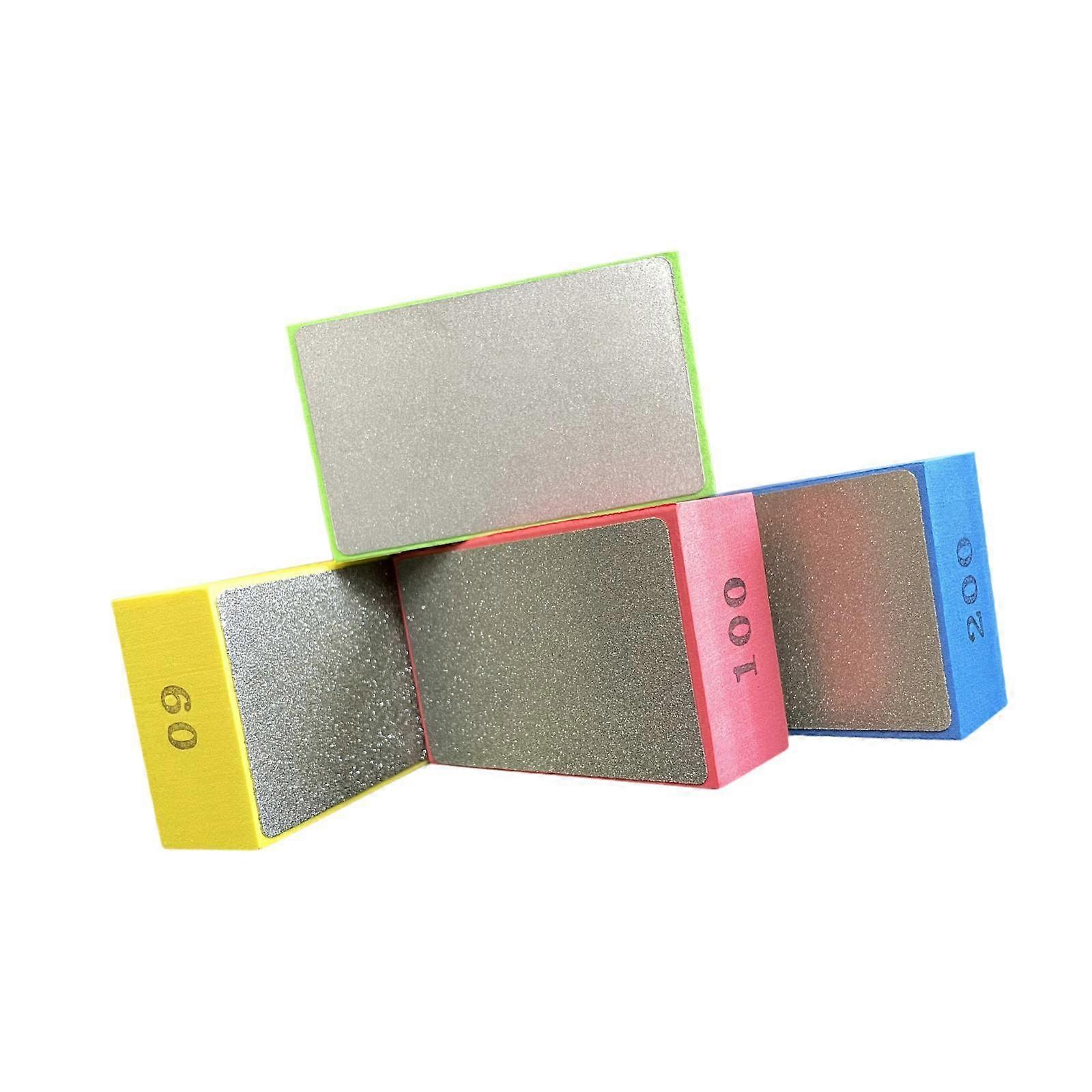 4 stk håndpoleringsputer Praktisk slipeverktøy for keramikk Metallfliser Full sliping