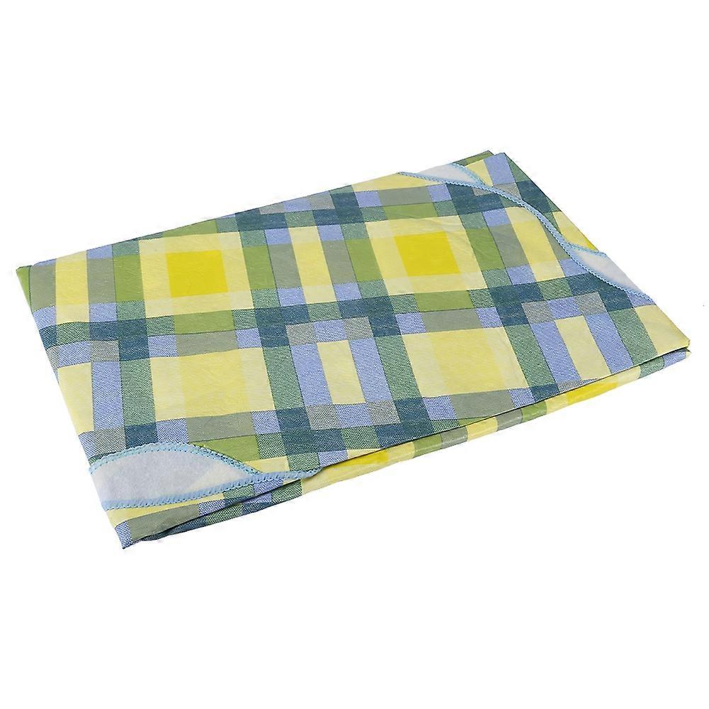 Print Tablecloth Dining Tabletop Protector PVC tablecloth is waterproof and oilproof (Yellow)