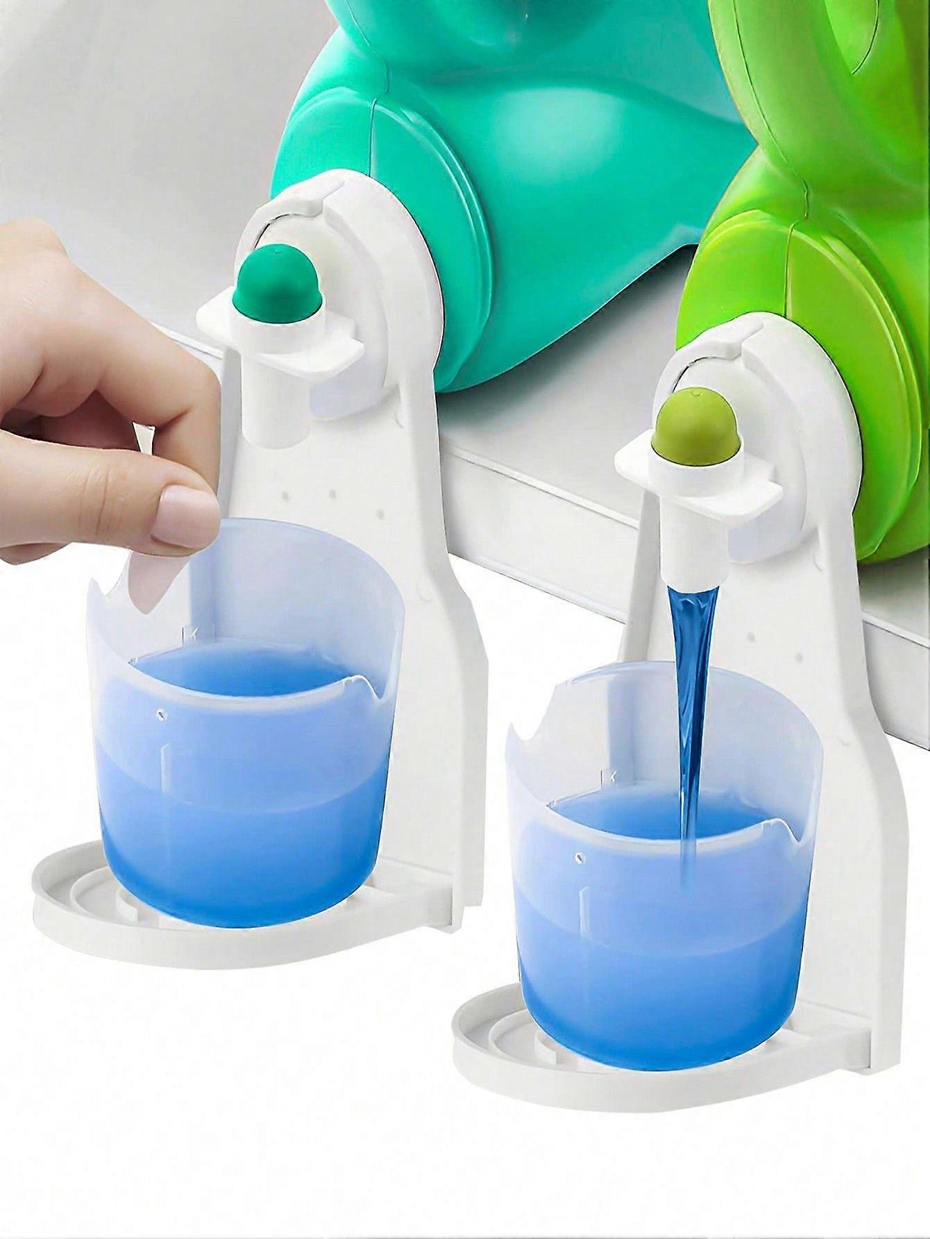 1/2pcs Laundry Detergent Cup Holder, Foldable Detergent Drip Filter, Prevents Overflow And Drip, Firmly Secures Washing Bottle Nozzles,Kitchen,Summer 
