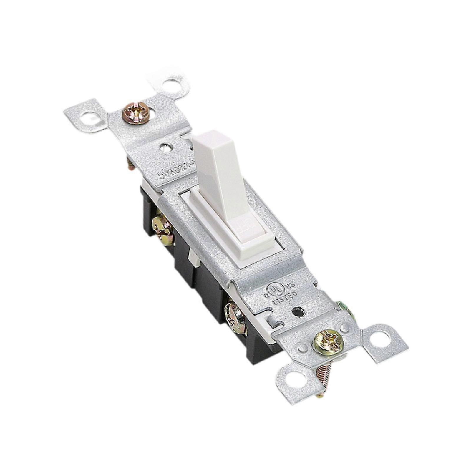 Toggle Wall Switch American Style Single Pole Toggle for Office Home Kitchen Without Panel