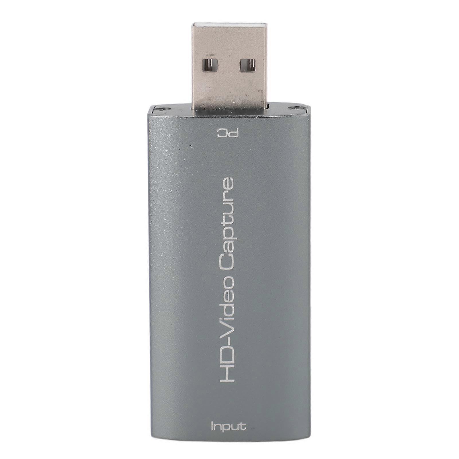 4K Video Capture Card Plug and Play Professional 1080P 60Hz USB HD Multimedia Interface Video Capture Card for Live Streaming Meeting