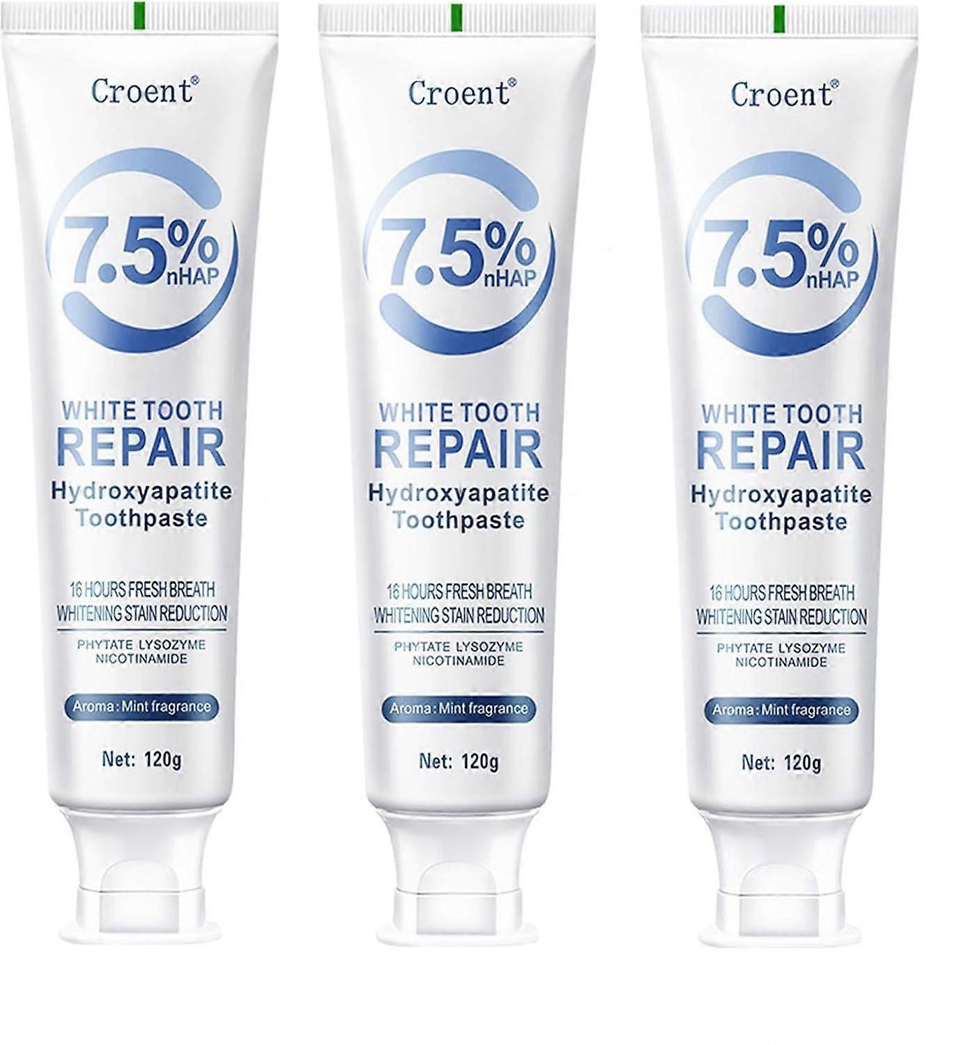 Hydroxyapatite Toothpaste, Enamel Protection and Tooth Strengthening, Fluoride Free Hidroxiapatita Toothpaste for Sensitive Teeth