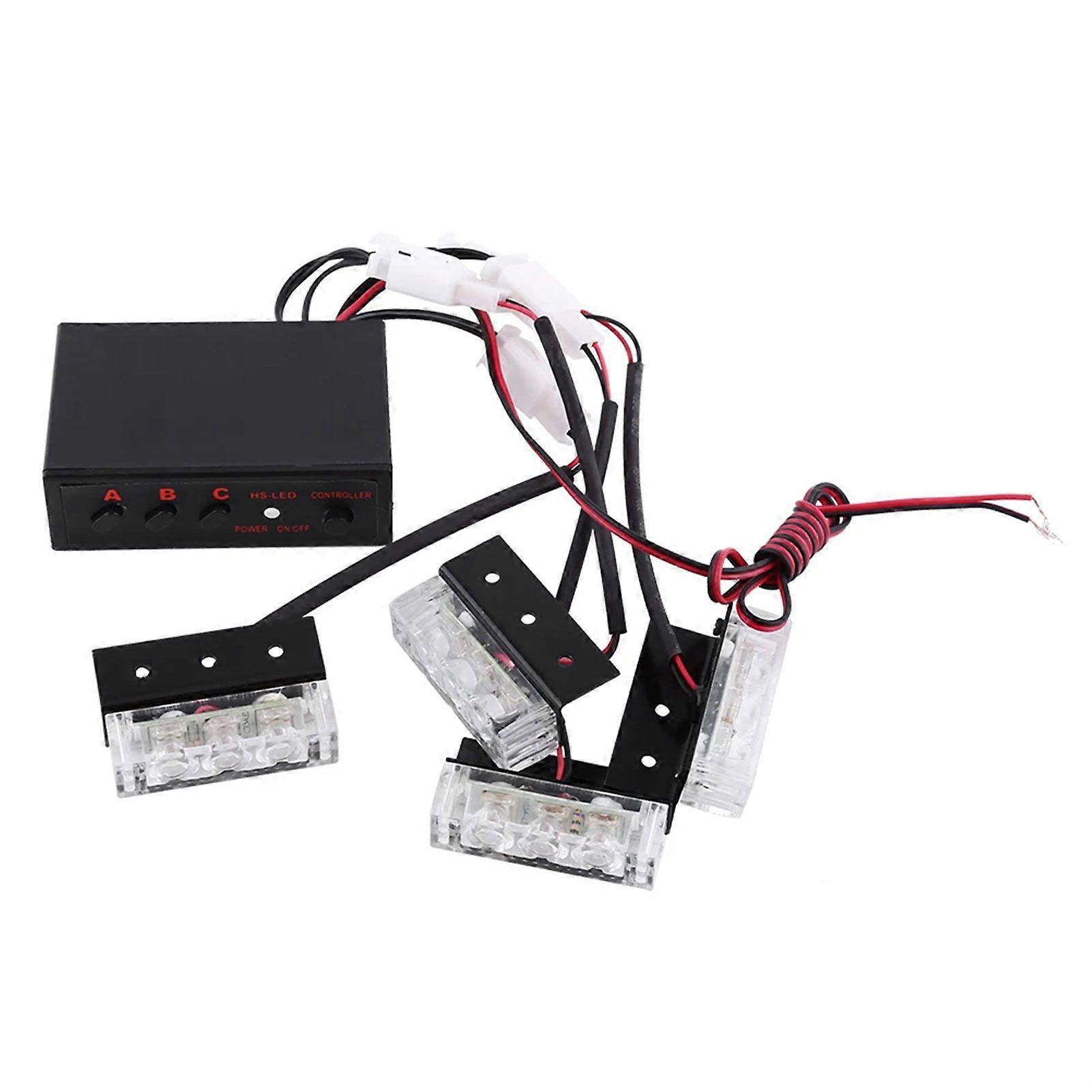 12V Vehicle Strobe Light Emergency Warnings Auto Strobe Beacons Lamp Car Supplies