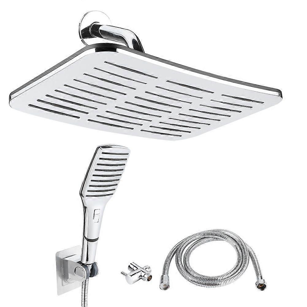 G1/2 Thread ABS Electroplating Wall Mounted Shower Head Hose Bracket Set Bathroom Accessory