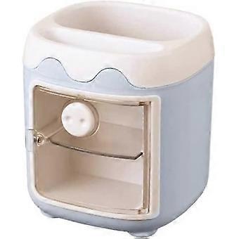 blue  makeup brush - makeup brush holder for office school and household items