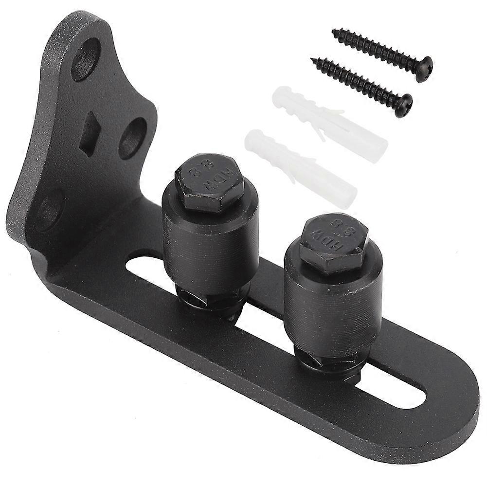 Carbon Steel Adjustable Sliding Floor Guide for Barn Door Hardware Accessory (Double Roller)