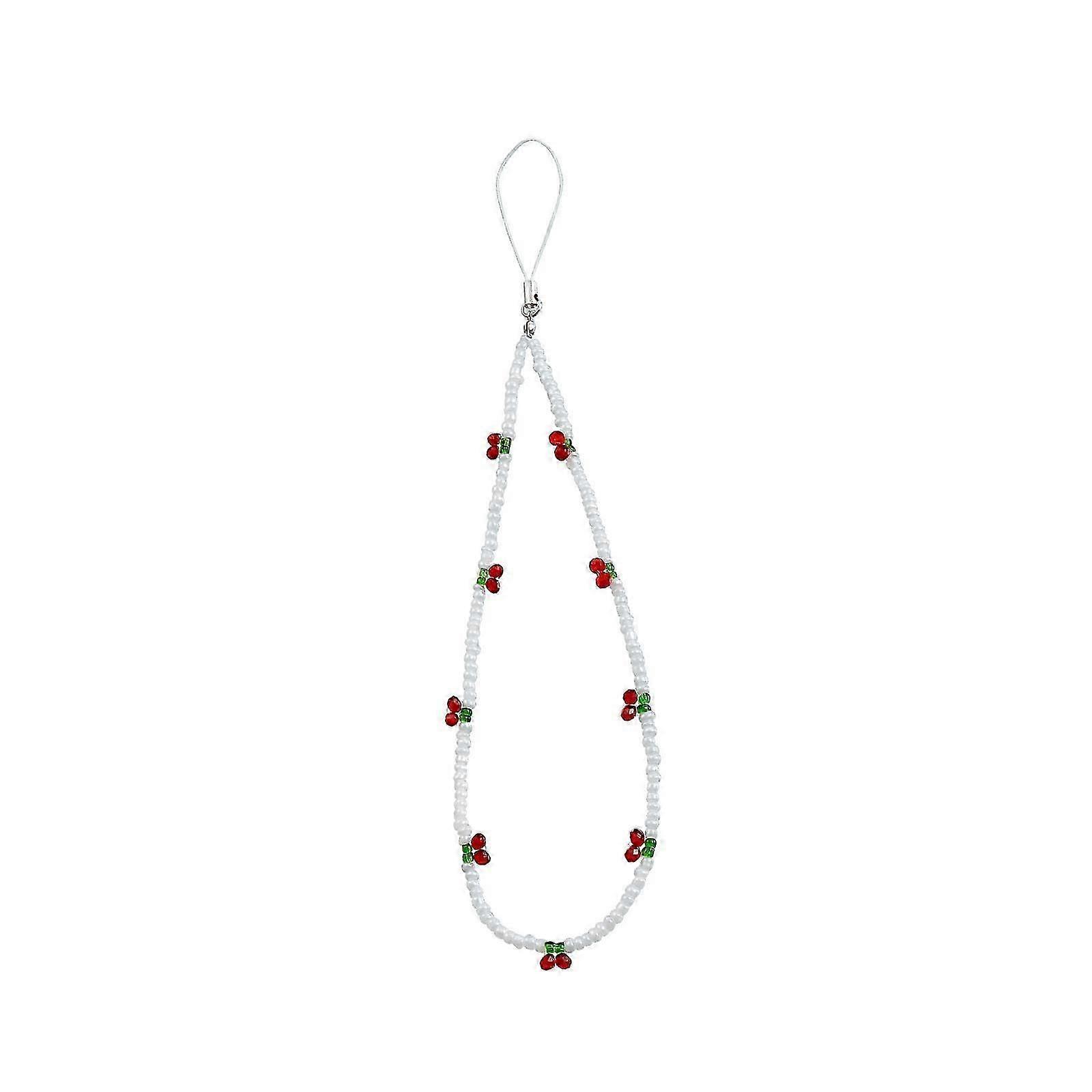 Beaded Phone Charm Hanging Rope Holder Bag Charm Ornament String Phone Chain 23cm