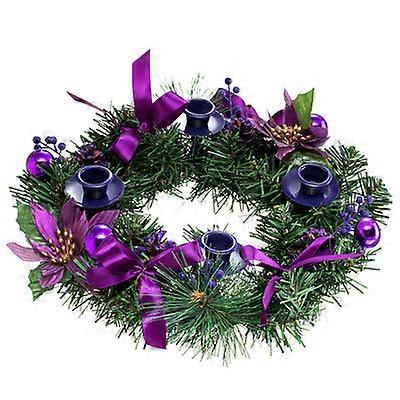 Hristmas Candlestick Wreath Simulation Rattan Wreath Candlestick Pinecone Advent Decoration @207