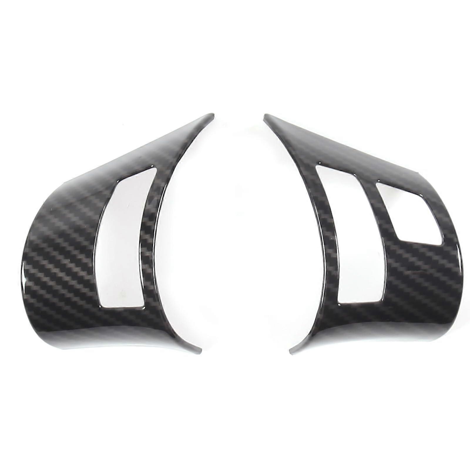 Carbon fiber steering wheel decorative cover for car
