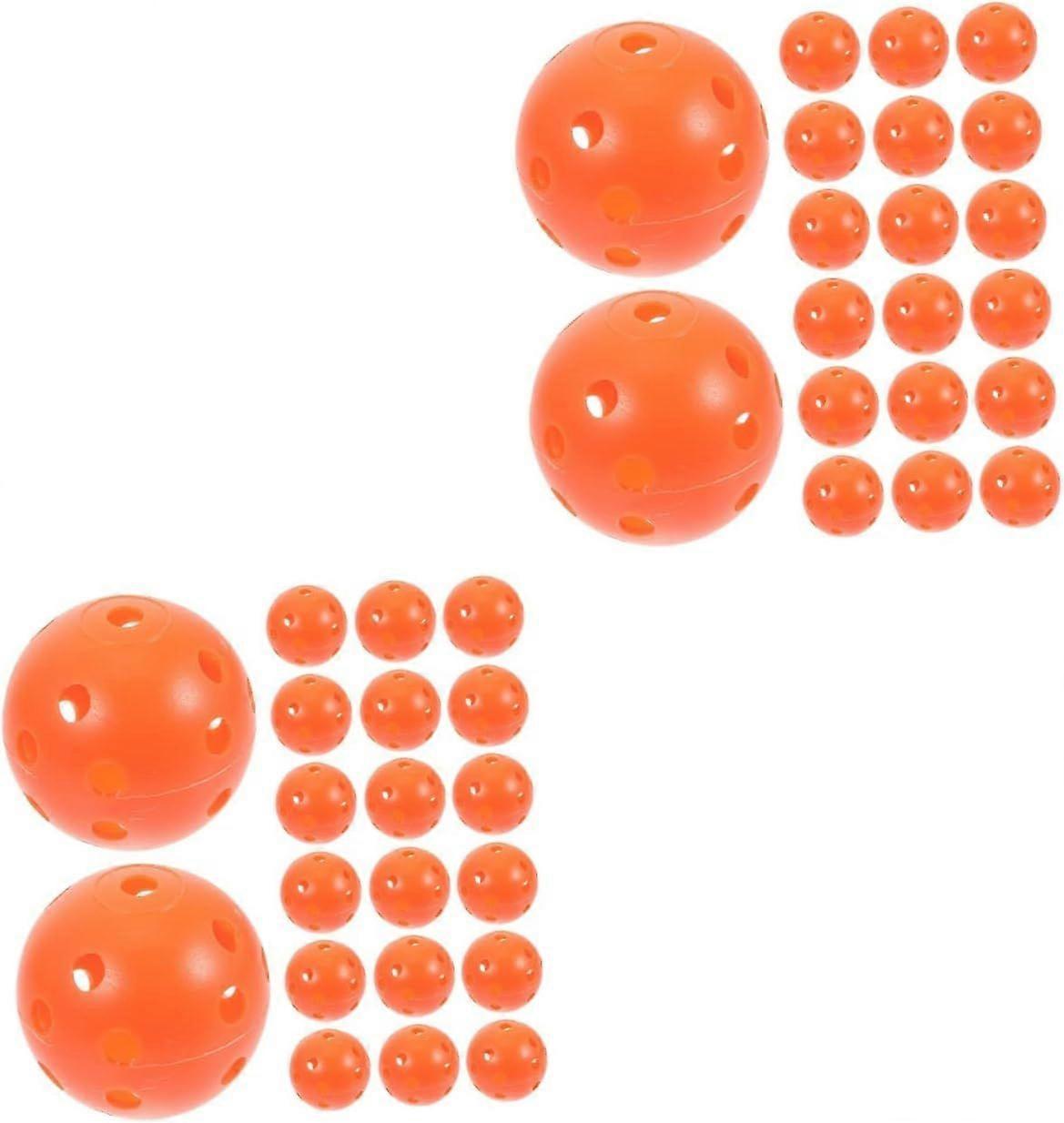 100 Pcs Golf Practice Ball Hole Ball Multicolor Hdpe