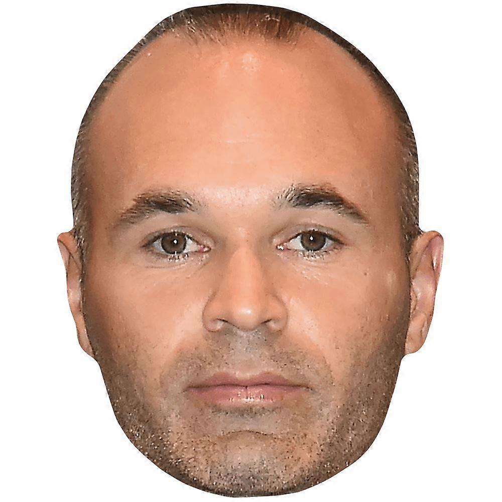Andres Iniesta (Stubble) Big Head. Larger than life mask.
