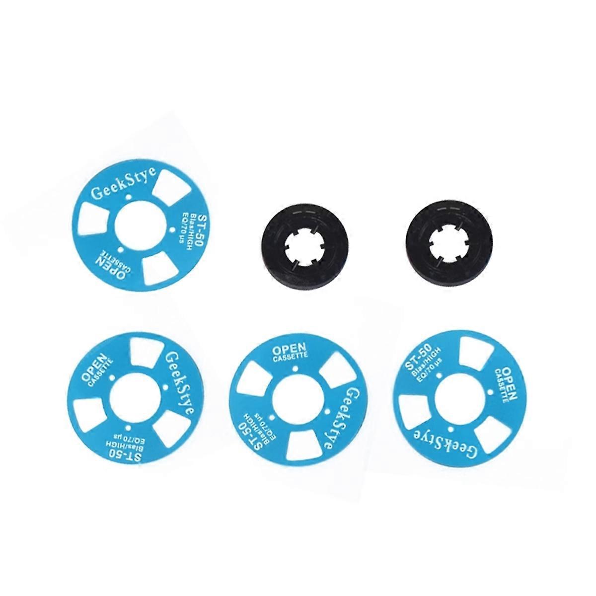 Blank Tape for DIY Music Recording Aluminum Reel to Reel Blank Cassette Blue