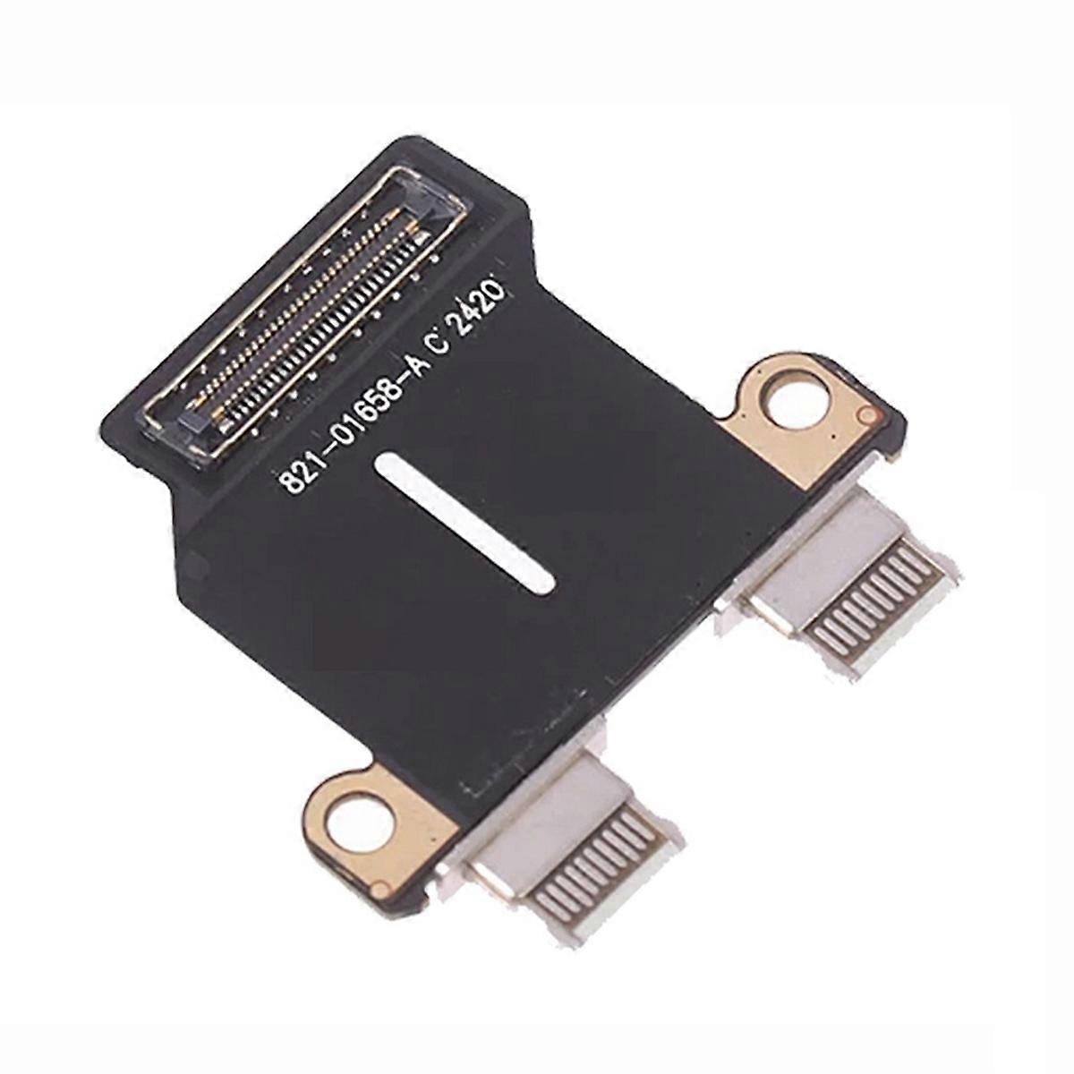 DC Power Jack I/O USB-C Board Flex Cable Replacement for 13Inch A2337 A2179 A1932 820-01161-A 821-0